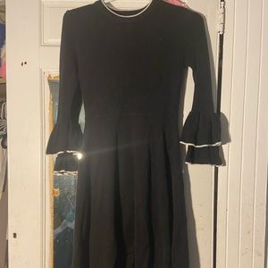 vince camuto ruffle sleeve dress